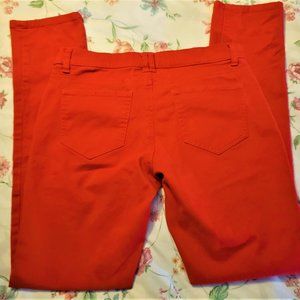 NY&C. Size 6..RED skinny jeans. HOT ; )